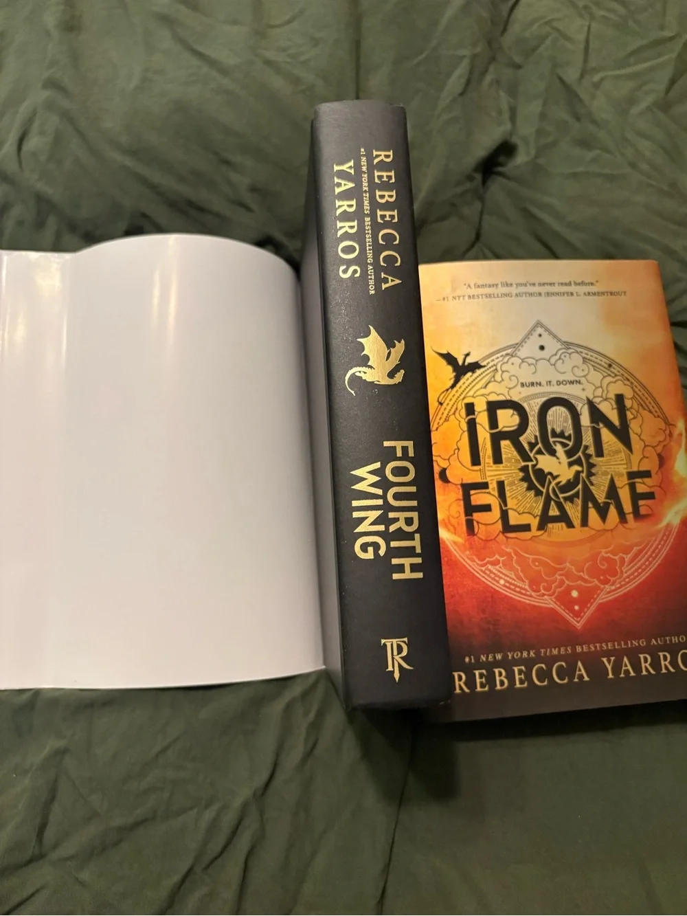 Hardcover Fourth Wing and Iron Flame Book Set by Rebecca Yarros